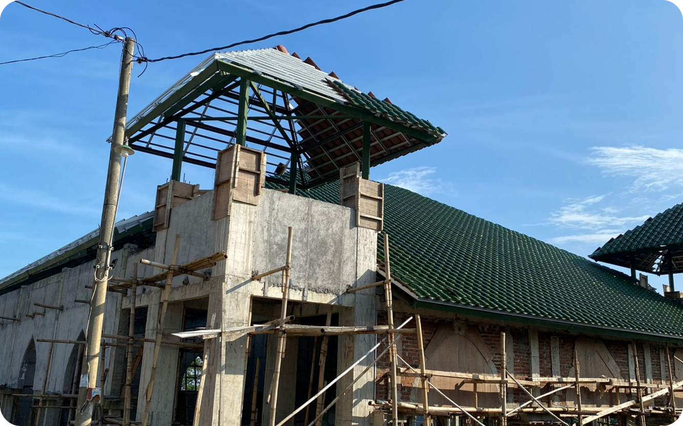  Pembangunan Masjid  Kampus 2 Pondok Modern Tazakka
